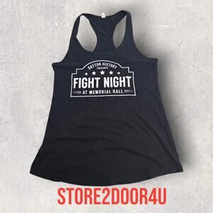 Fight Night At Memorial Hall Women's Ideal Racerback Tank Top Size MEDIUM